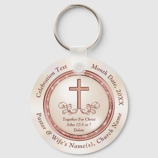第30回教会キーチェーン牧師のための特別命令 キーホルダー (正面)