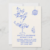 第30回沿岸水たまりのダーティ30フォト誕生日 招待状 (正面)