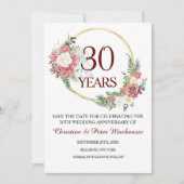 第30回真珠結婚の記念日 セーブザデート (正面)