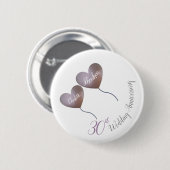 第30回真珠結婚周年紫風船 缶バッジ (正面&裏面)