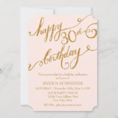 第30回第30回誕生日パーティチケットお祝い 招待状 (正面)