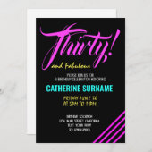 第30回素晴らしい誕生日パーティーお祝い 招待状 (正面/裏面)