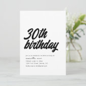 第30回誕生日パーティーへの招待 招待状 (スタンド正面)