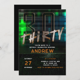 第30回誕生日パーティーアイディア 招待状