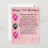 第30回誕生日姉妹詩 ポストカード (正面/裏面)