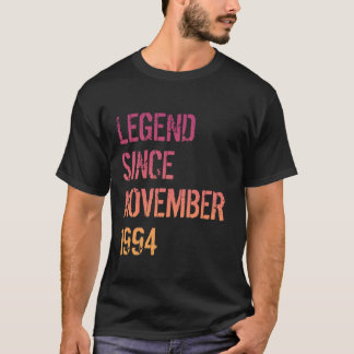 第30回誕生男女性伝説1994生まれ年11月 Tシャツ