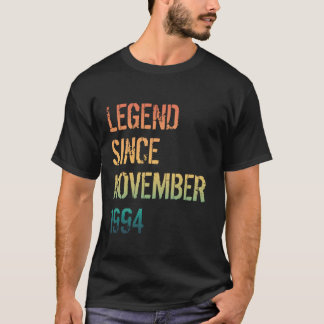 第30回誕生男女性伝説1994生まれ年11月 Tシャツ