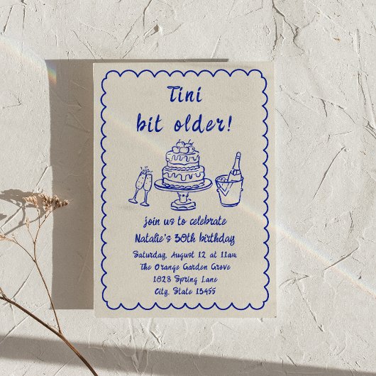 第30回青手描きシャンパンケーキ誕生日パーティー 招待状