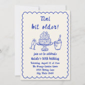 第30回青手描きシャンパンケーキ誕生日パーティー 招待状 (正面)