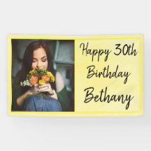 第30回黄色い水彩写真誕生日