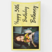 第30回黄色い水彩写真誕生日 横断幕 (縦)