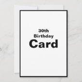 第30回30回30誕生日カード カード (正面)