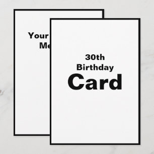 第30回30回30誕生日カード カード