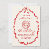 第30回Bow Hand Drawnコケット写真誕生日パーティー 招待状 (正面)