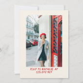 第30回Bow Hand Drawnコケット写真誕生日パーティー 招待状 (裏面)