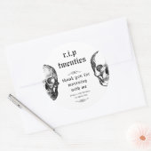 第30回RIP第20回スカル誕生日 ラウンドシール (封筒)