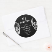 第30回RIP第20回スカル誕生日 ラウンドシール (封筒)