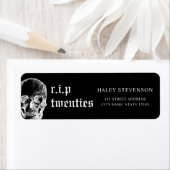 第30回RIP第20回スカル誕生日 ラベル (インサイチュ)