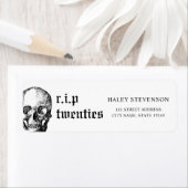 第30回RIP第20回スカル誕生日 ラベル (インサイチュ)