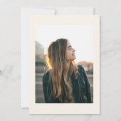 第30期シャンパ図解入りの、写真付きのンタワーフォト誕生日 招待状 (裏面)