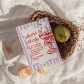 第30期チャンパ描ンカラフルグラスフォト誕生日 招待状