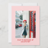 第30期弓手引きコケットフォトケーキ誕生日 招待状 (裏面)