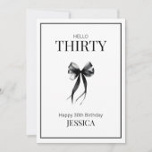 第30期白黒ミニマルハッピーバースデー カード (正面)