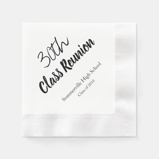 第30期高校懇親会紙パーティーナプキンス 縁ありカクテルナプキン (正面)