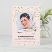 第30章おもしろいモダン写真30歳の誕生日 招待状 (スタンド正面)