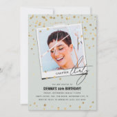 第30章おもしろいモダン写真30歳の誕生日 招待状 (正面)