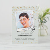 第30章おもしろいモダン写真30歳の誕生日 招待状 (スタンド正面)