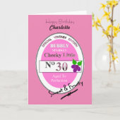 第30節目誕生日ワおもしろいインパーソナライズされた カード (黄色い花)