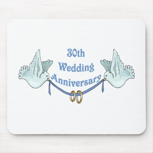 第30結婚記念日のギフトt マウスパッド (正面)