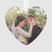 第30結婚記念日の真珠の写真の記念品 オーナメント (裏面)