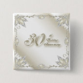 第30結婚記念日ボタン 缶バッジ (正面)