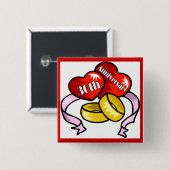 第30結婚記念日ボタン 缶バッジ (正面&裏面)