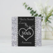 第30記念日のパーティの招待状 招待状 (スタンド正面)