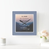 第30記念日の聖職授与式のおめでとうを個人化して下さい スクエア壁時計 (ホーム)