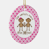 第30記念日猿愛オーナメント セラミックオーナメント (右)