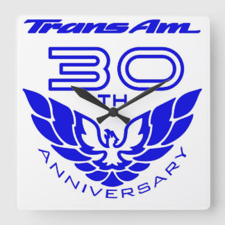 第30記念日TRANS AMの時計 スクエア壁時計