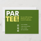 第30誕生会をゴルフをして下さい 招待状 (裏面)