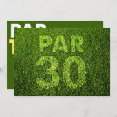 第30誕生会をゴルフをして下さい 招待状 (正面/裏面)