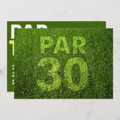 第30誕生会をゴルフをして下さい 招待状 (正面/裏面)