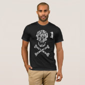 第30誕生日のゴシックのシマウマのどくろ印V01 Tシャツ (正面フル)