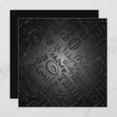 第30誕生日のパーティの招待状を冷却して下さい 招待状 (正面/裏面)