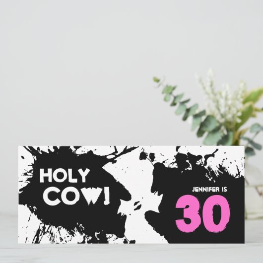 第30誕生日のパーティの招待状-うわー! 招待状 (スタンド正面)