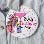 第30誕生日の女の子 缶バッジ (インサイチュ)