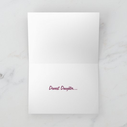 第30誕生日の娘 カード (内部)