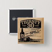 第30誕生日ボタン 缶バッジ (正面&裏面)