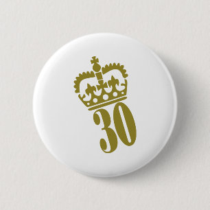 第30誕生日-数- 30 缶バッジ